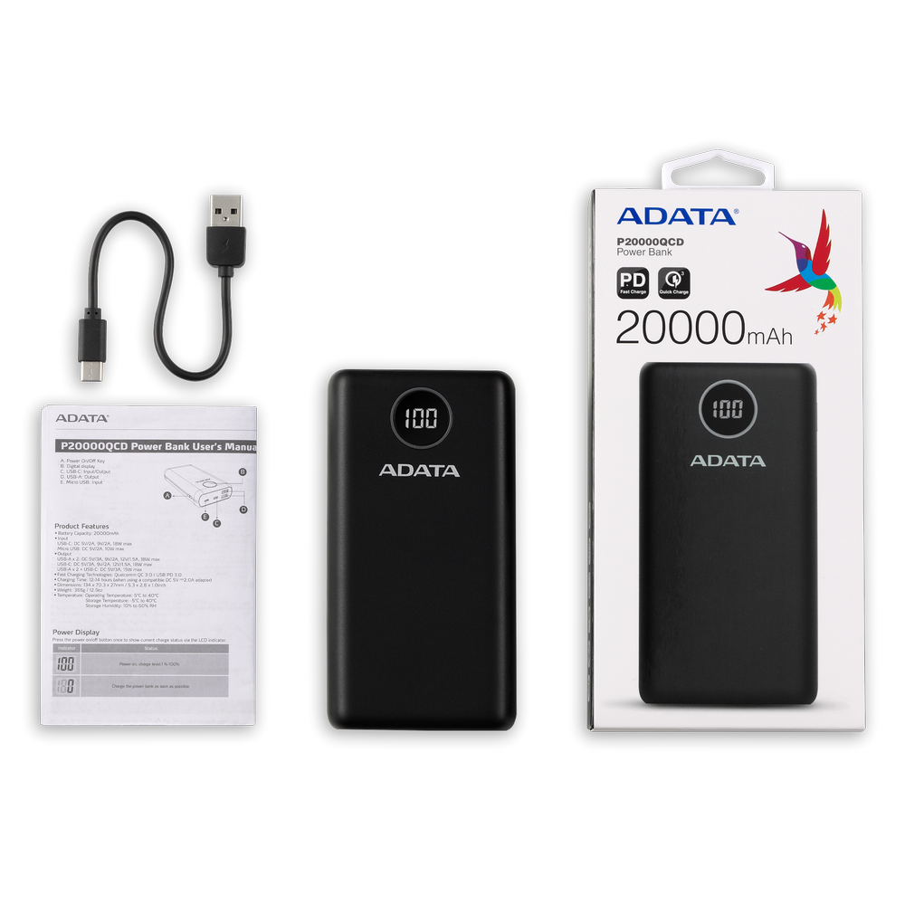 ADATA P20000 POWER BANK