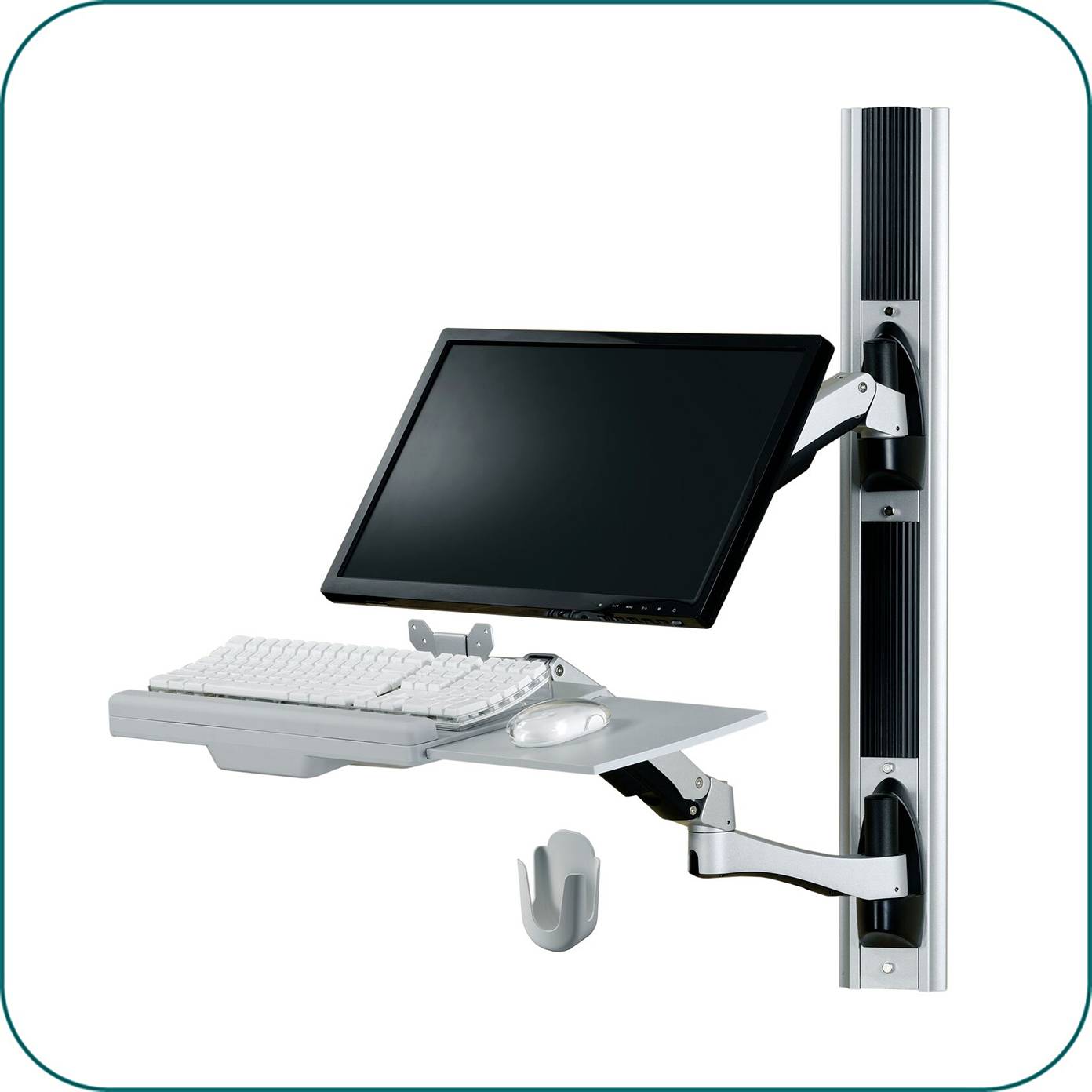AAVARA W8812 SINGLE MONITOR & WORKSTATION COLUMN MOUNTING SOLUTION