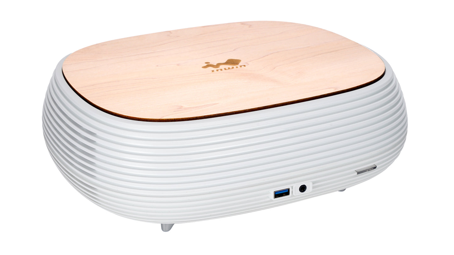 INWIN IW-CS-B1WHI-PS200W B1 PURE Mini-ITX CHASSIS, White 200w Gold PSU,