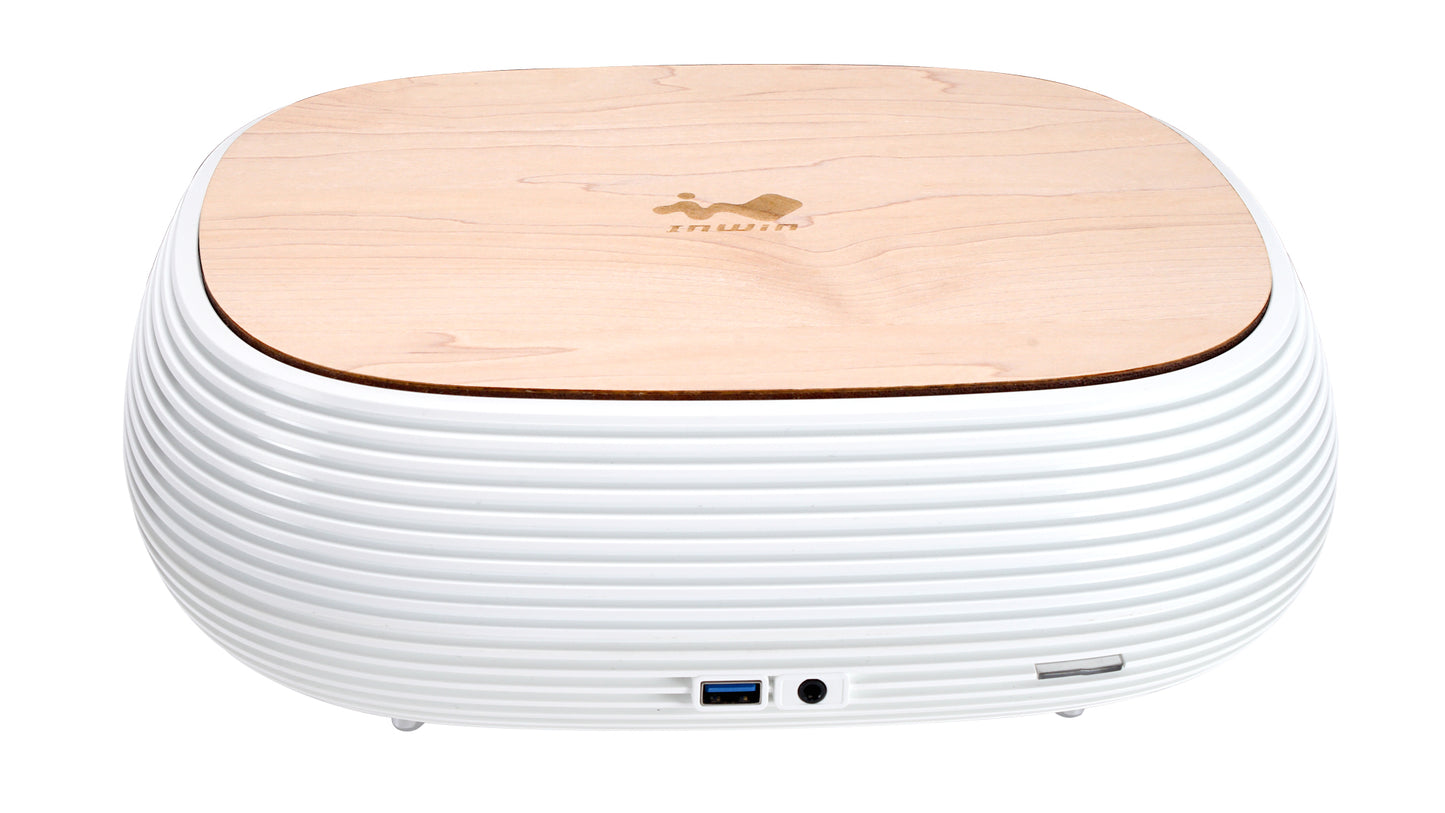 INWIN IW-CS-B1WHI-PS200W B1 PURE Mini-ITX CHASSIS, White 200w Gold PSU,