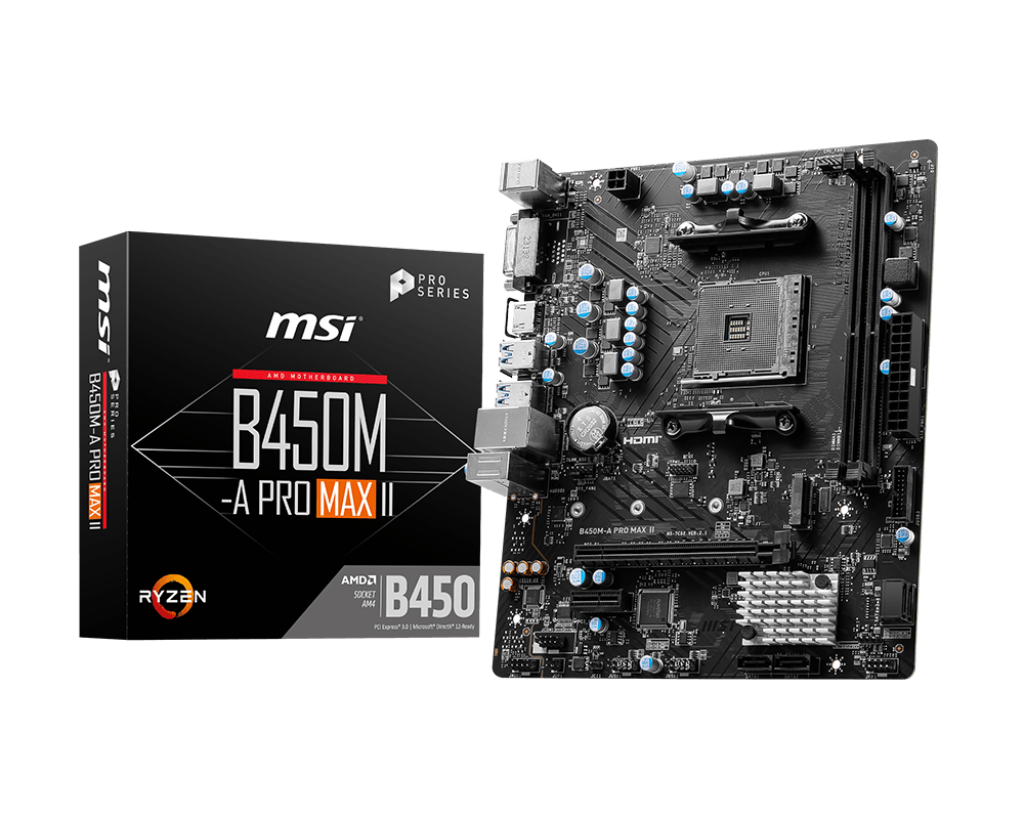 MSI B450M-A PRO MAX II MOTHERBOARD