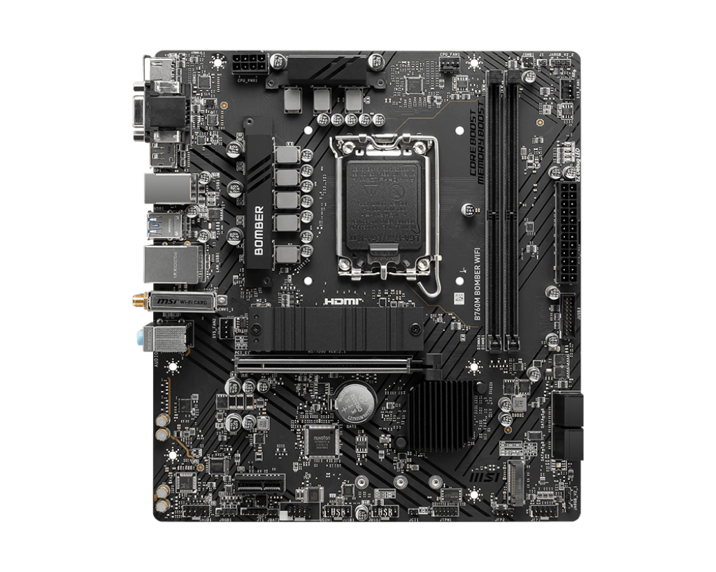 MSI B760M BOMBER WIFI MOTHERBOARD
