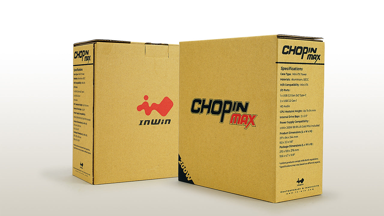 INWIN CHOPIN MAX GREY CASE WITH 200W GOLD PSU