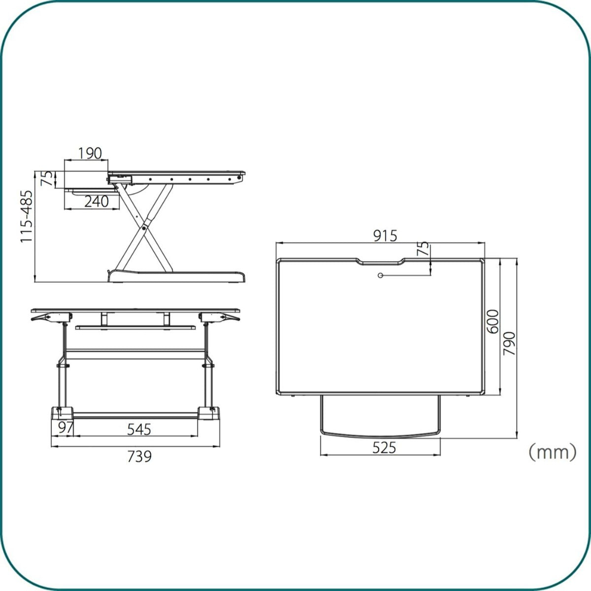 AAVARA SIT-STAND DESK RISER AV-SDR900.