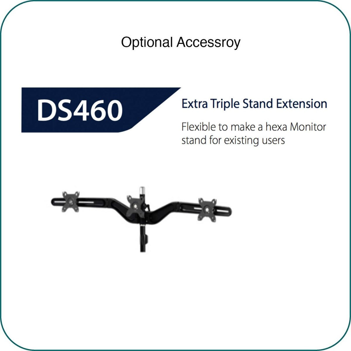 AAVARA DS300 FREESTANDING TRIPLE MONITOR STAND