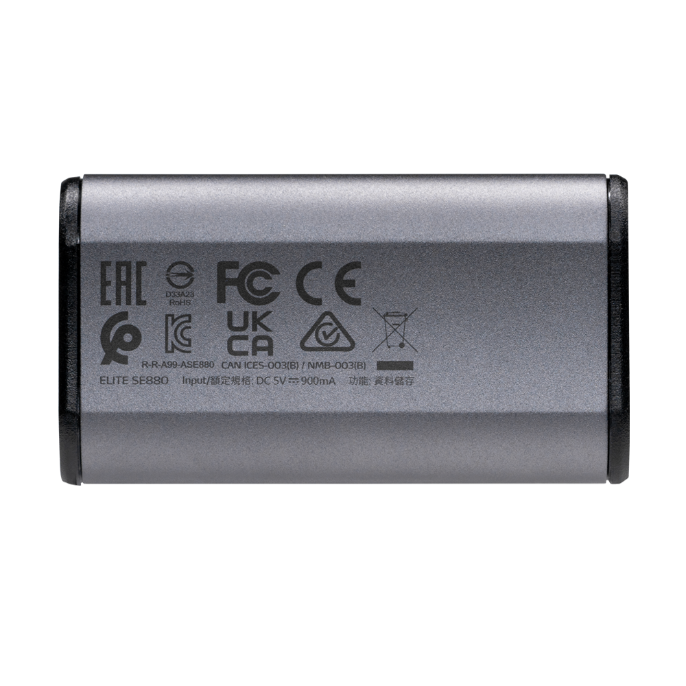 1TB ADATA SE880 PORTABLE SSD TITANIUM GREY