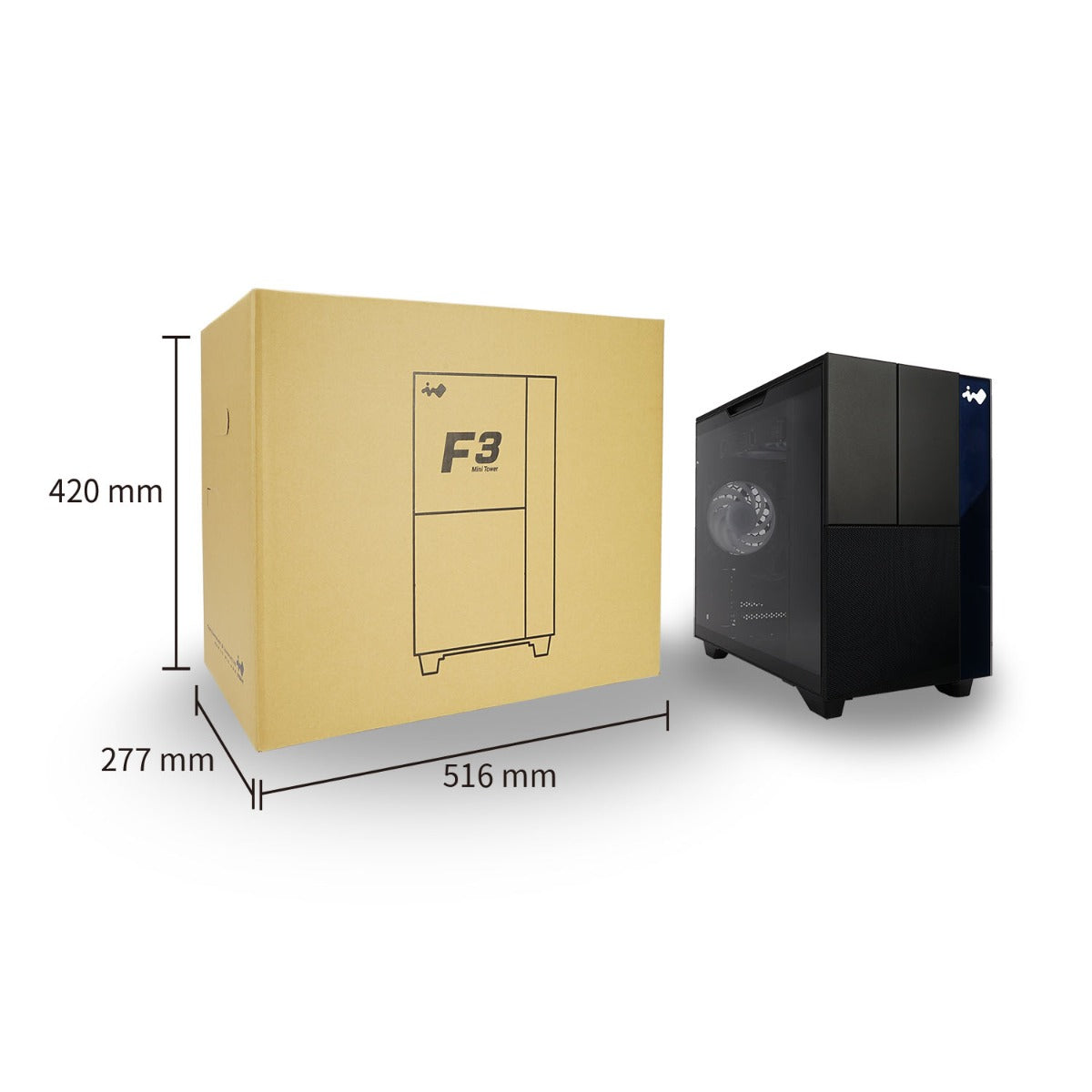 INWIN F3 BLACK GAMING CASE