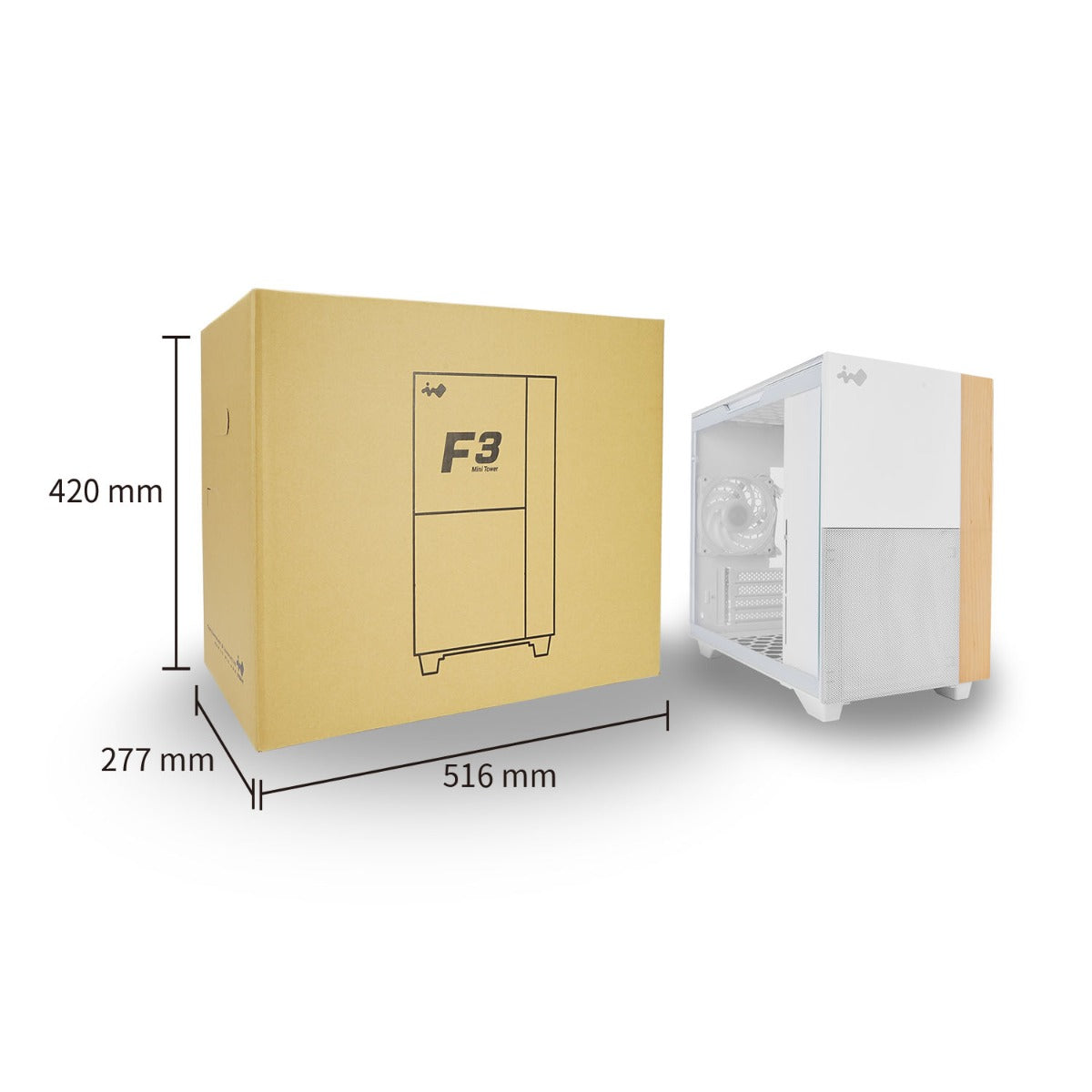 INWIN F3 WHITE GAMING CASE