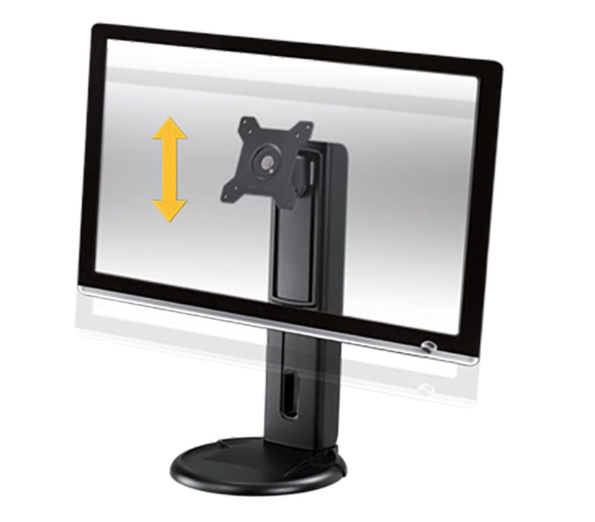 AAVARA HA741W WHITE FREE STANDING SINGLE MOUNT MONITOR STAND