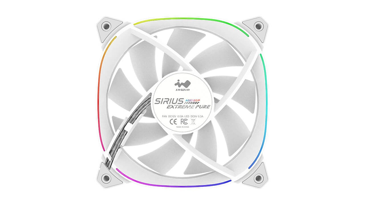 INWIN SIRIUS EXTREME PURE ASE120P WHITE ARGB FAN