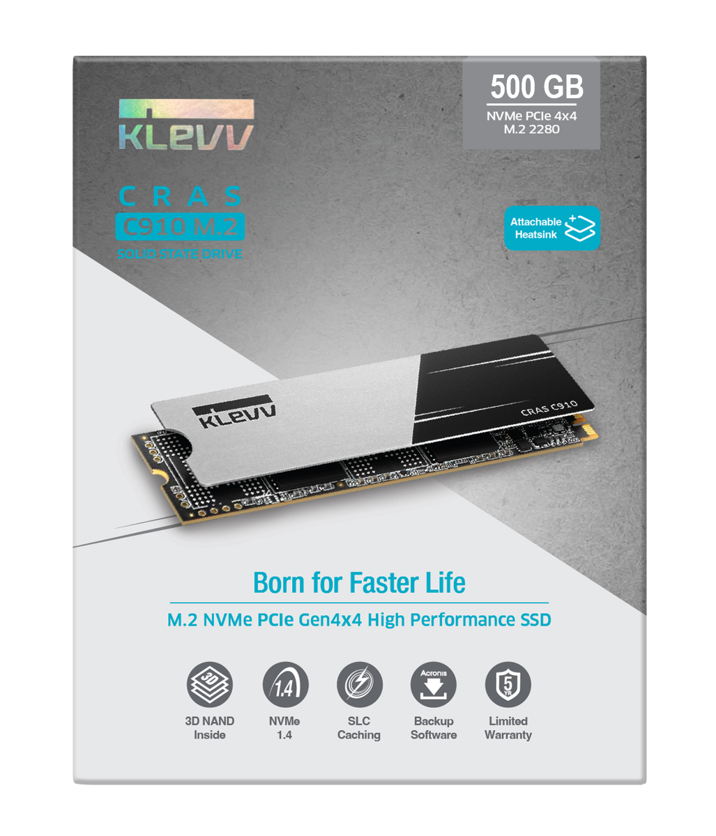 500GB KLEVV CRAS C910 M.2 SSD