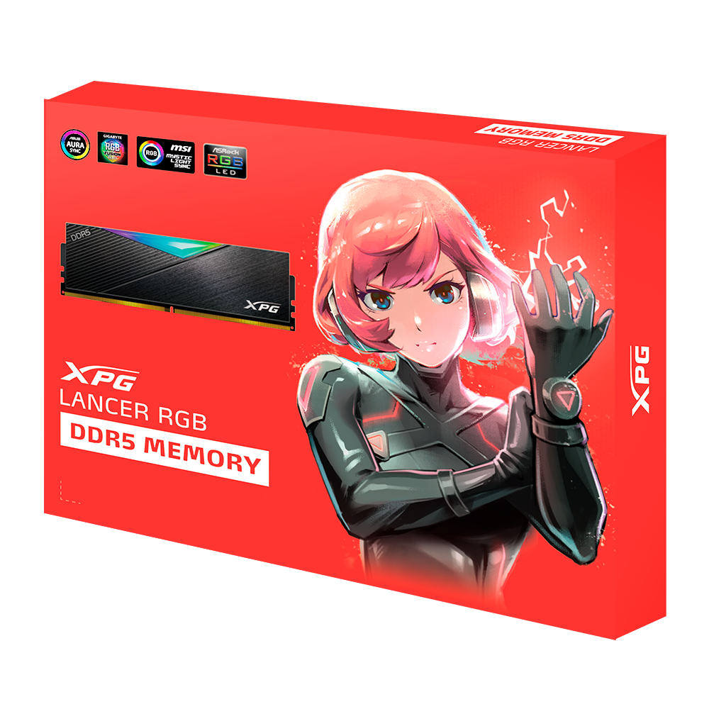 32GB KIT (6400MHz) ADATA XPG LANCER GAMING MEMORY BLACK/RGB