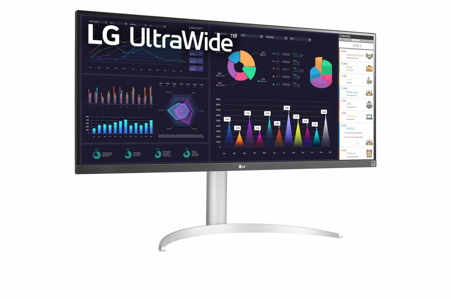 34" LG 34WQ650-W (UWHD) MONITOR