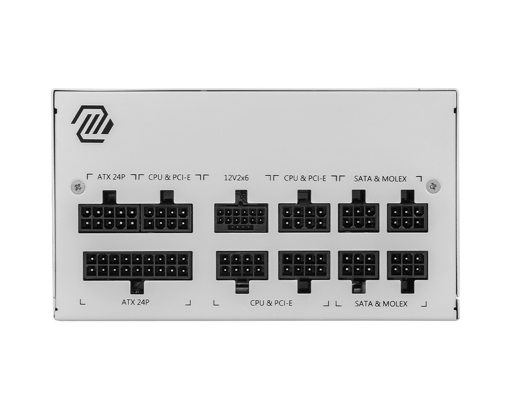 850W MSI MAG A850GL WHITE POWER SUPPLY