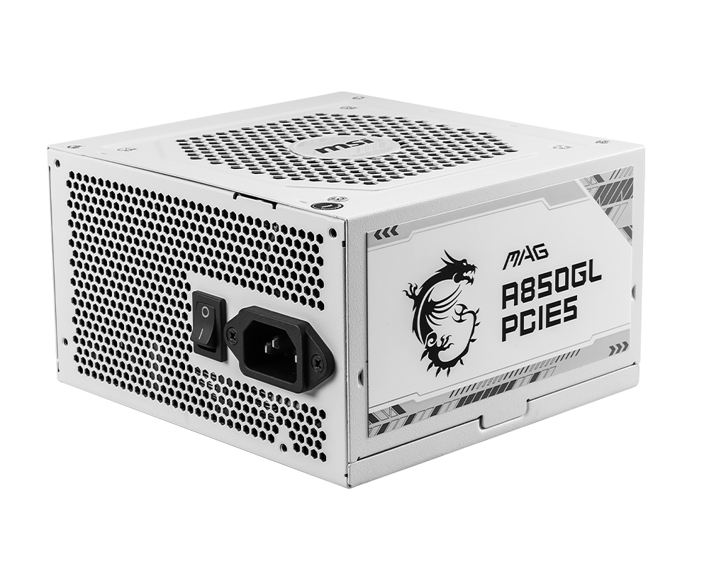 850W MSI MAG A850GL WHITE POWER SUPPLY