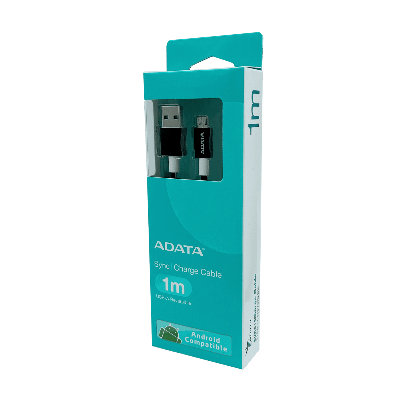 ADATA MicroUSB CABLE ALUMINIUM/KNIT BLACK - AMUCAL-100CMK-CBK