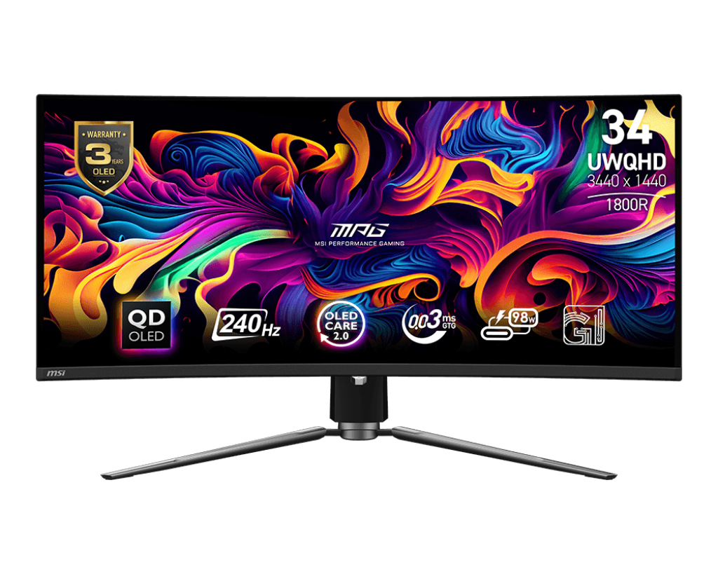 34" MSI MPG 341CQPX QD-OLED (UWQHD) GAMING MONITOR