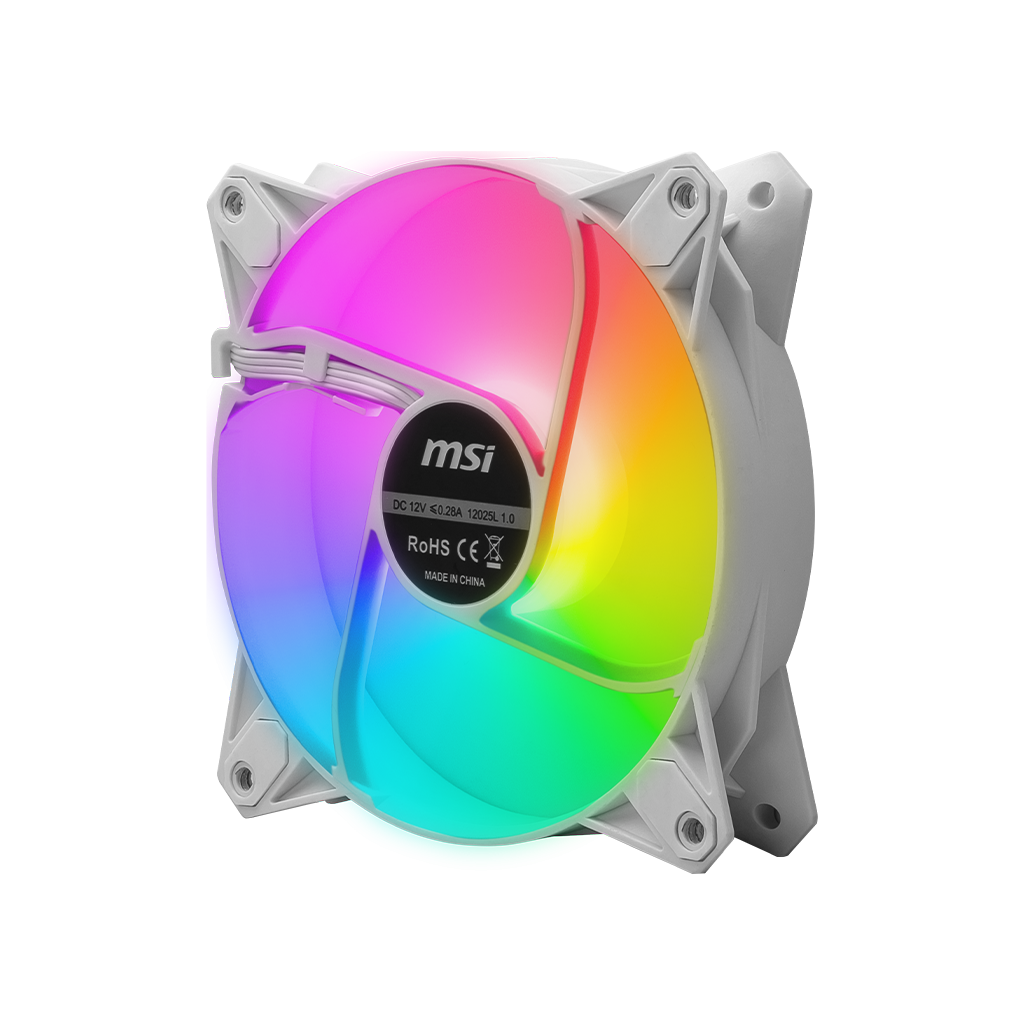 MSI MPG F120 ARGB WHITE FAN (2 PACK)