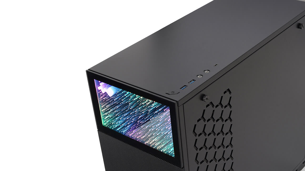 INWIN N127 BLACK GAMING CASE (NEBULA PANEL)