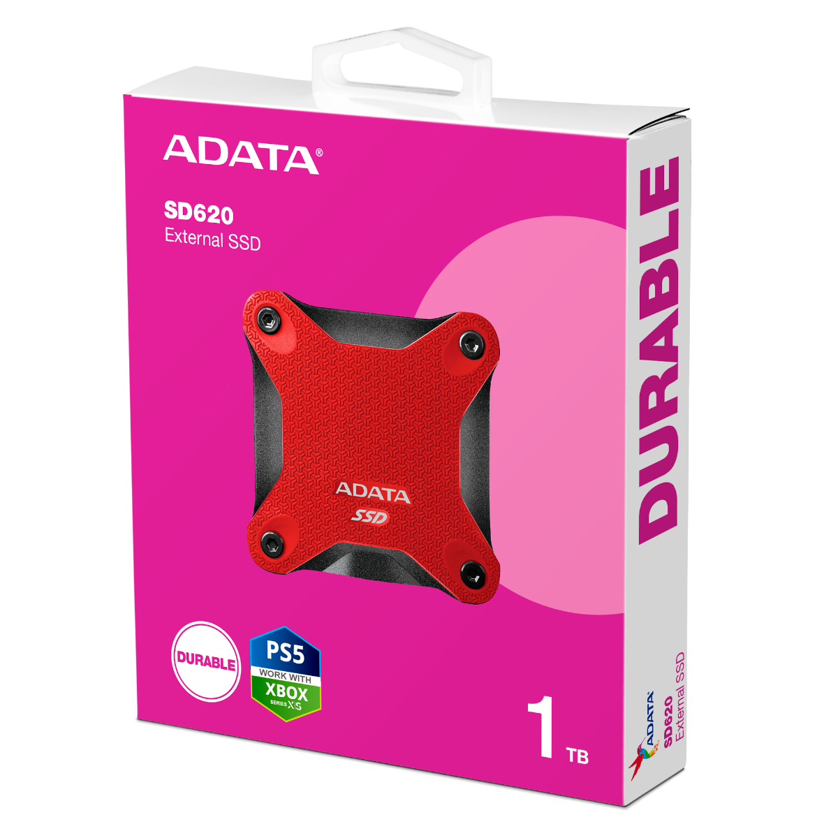 1TB ADATA SD620 PORTABLE SSD RED