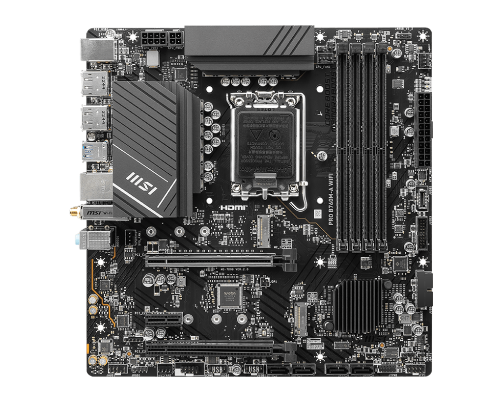 MSI PRO B760M-A WIFI MOTHERBOARD
