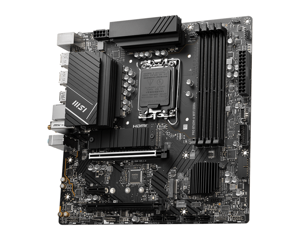 MSI PRO B760M-A WIFI DDR4 MOTHERBOARD