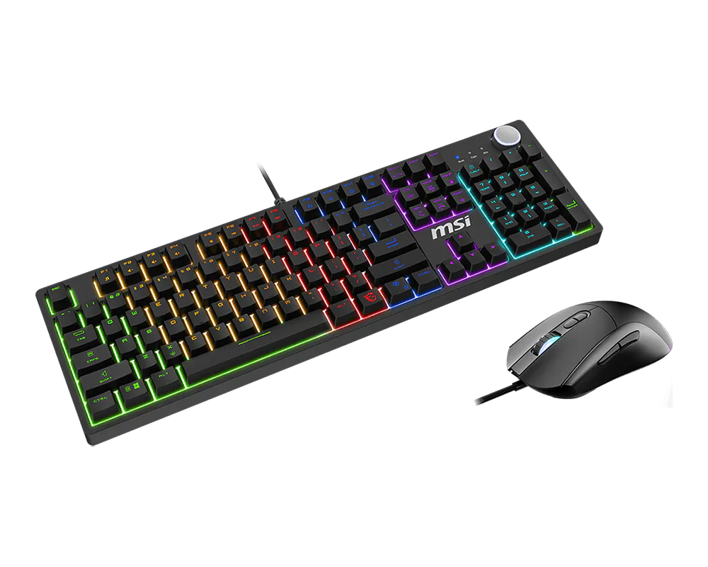 MSI FORGE GK320 GAMING KEYBOARD AND MOUSE COMBO PACK
