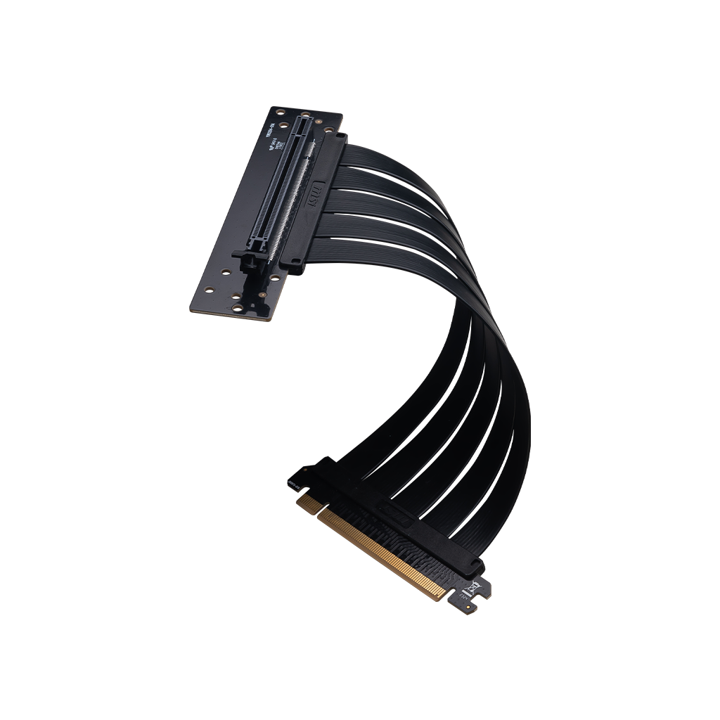 MSI MPG PCI-E 4.0 X16 RISER CABLE BLACK 180mm - OK1-7G21004-W57
