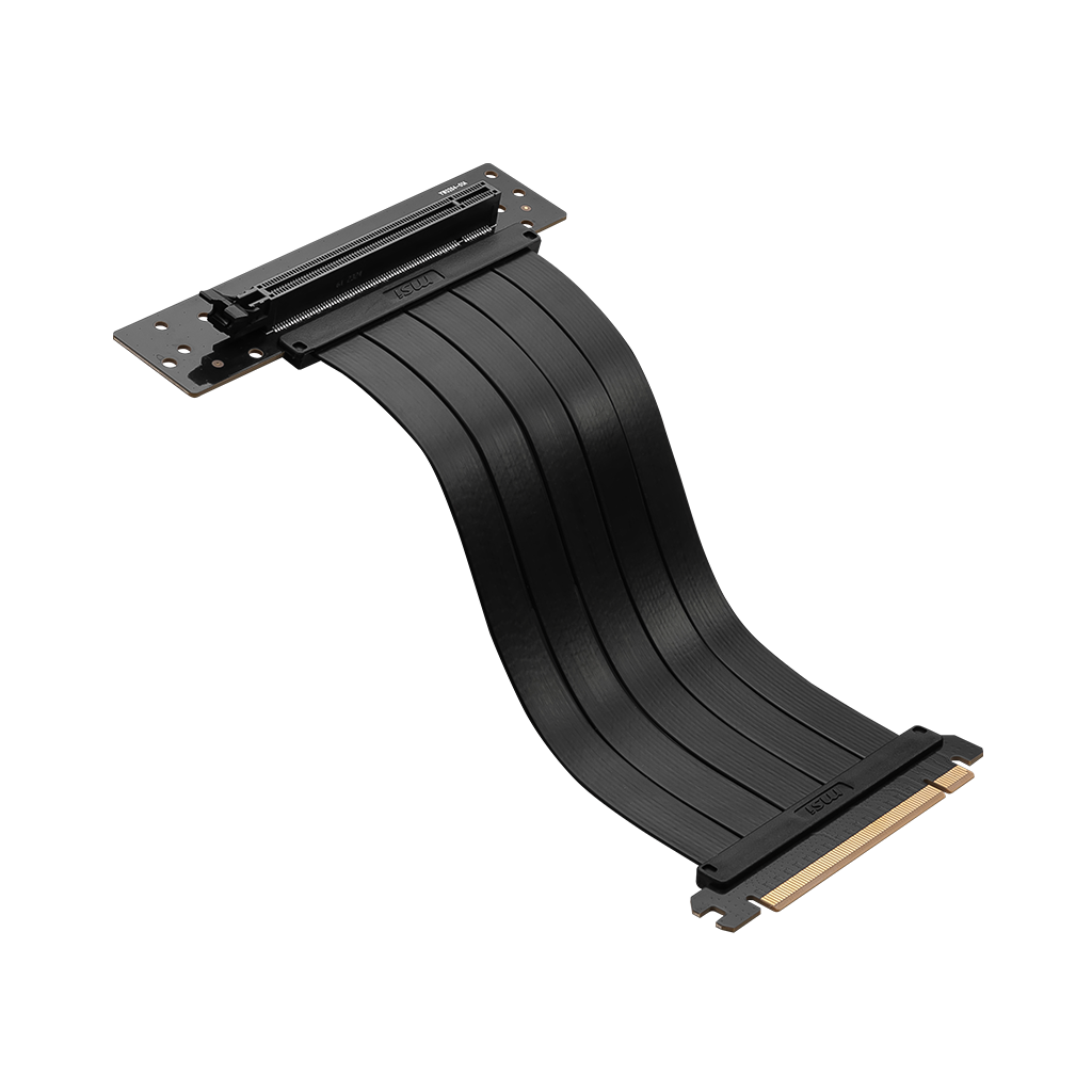 MSI MPG PCI-E 4.0 X16 RISER CABLE BLACK 180mm - OK1-7G21004-W57