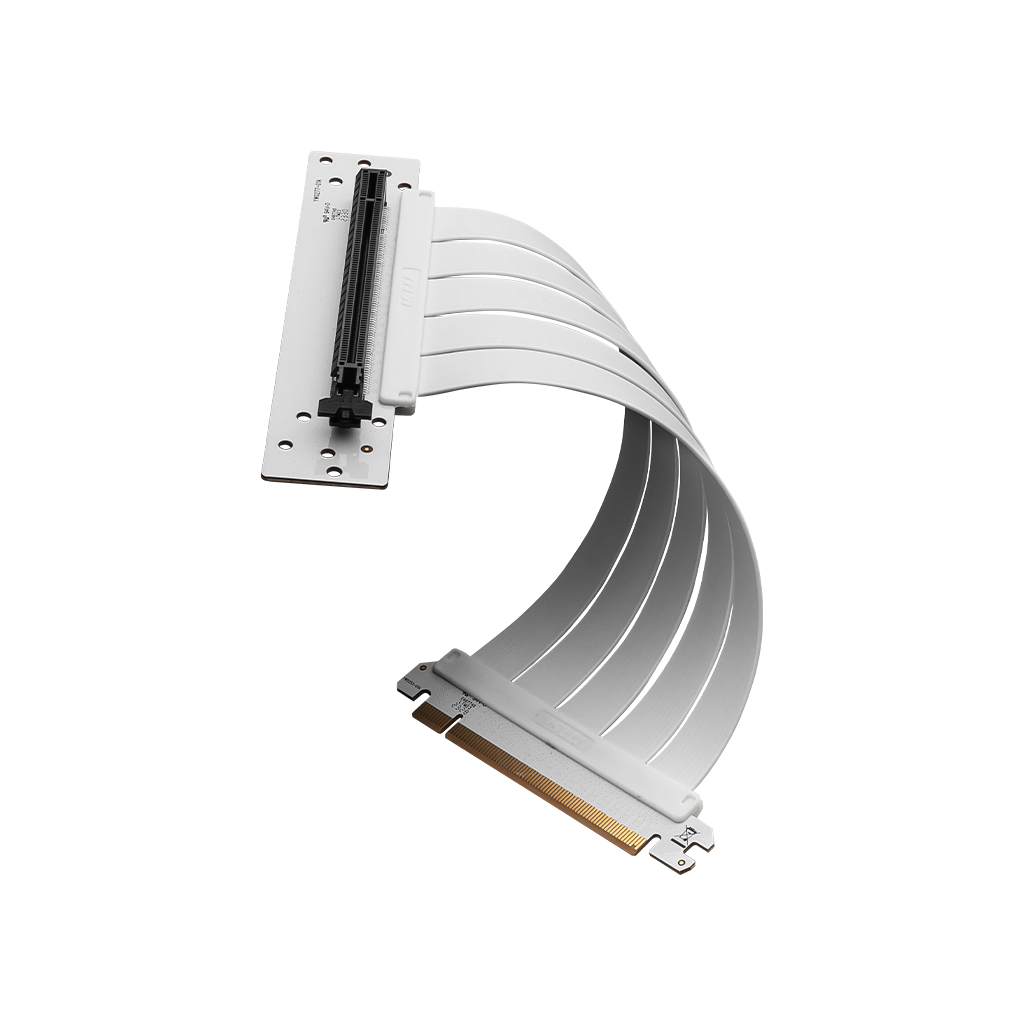 MSI MPG PCI-E 4.0 X16 RISER CABLE WHITE 180mm - OK1-7G21003-W57