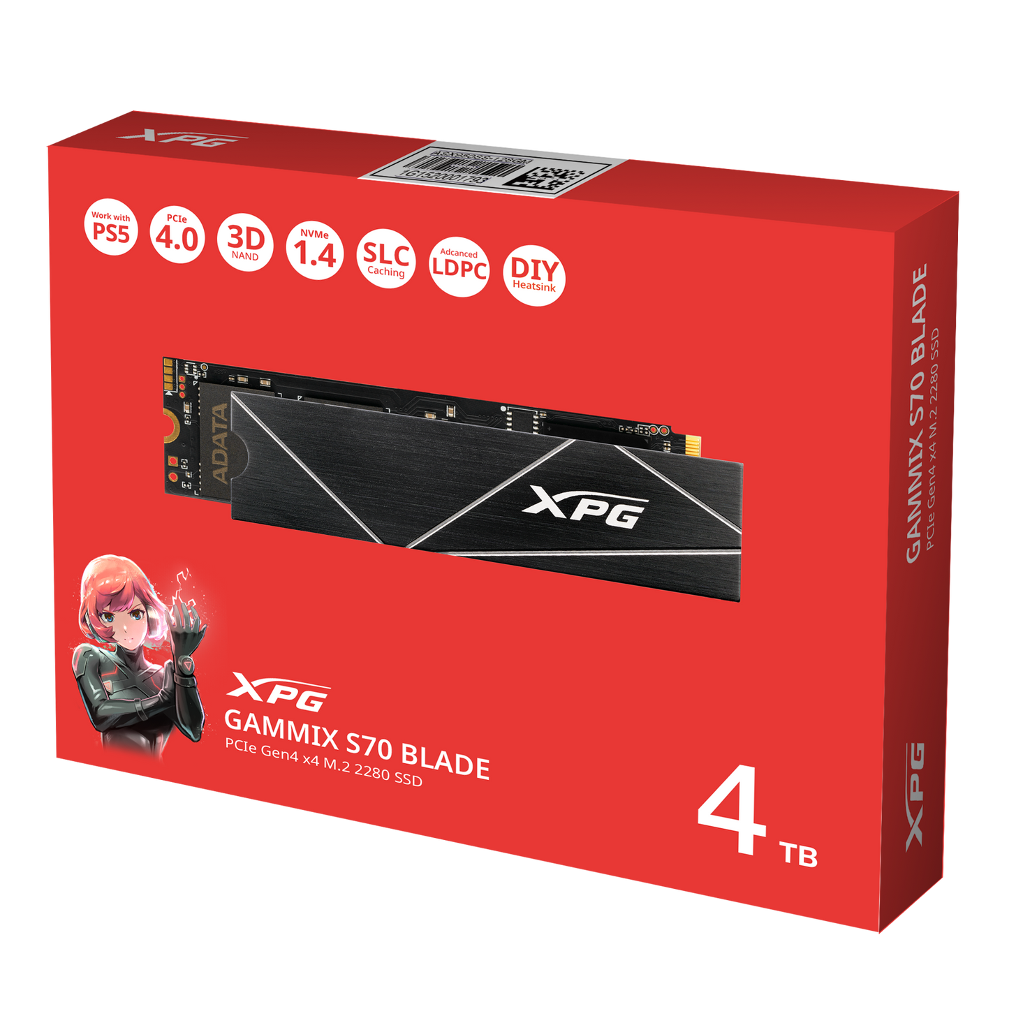 4TB ADATA GAMMIX S70 BLADE M.2 SSD