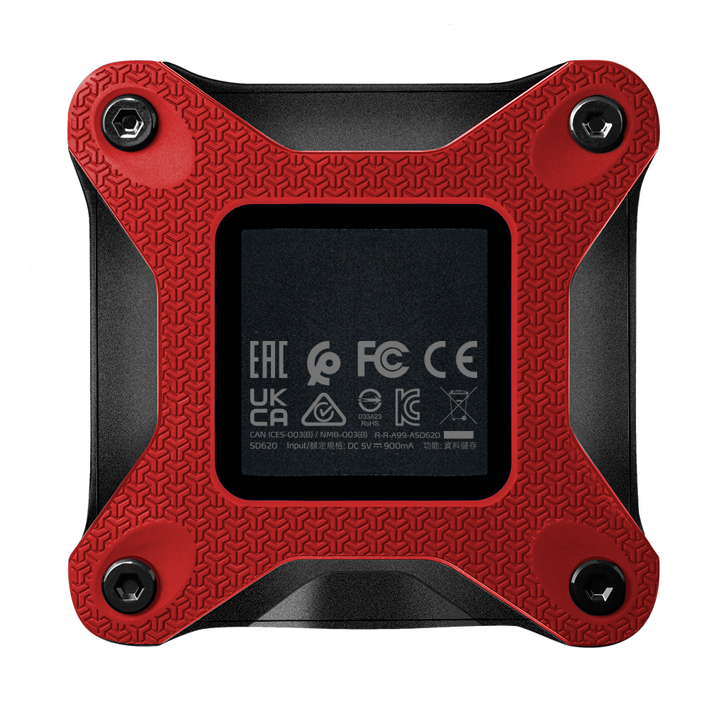 1TB ADATA SD620 PORTABLE SSD RED
