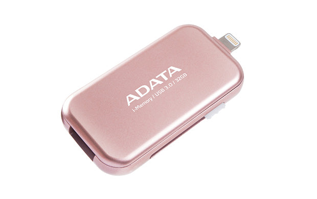 ADATA 64GB i Memory LIGHTNING OTG FLASH DRIVE Rose Gold - AUE710-64G-CRG