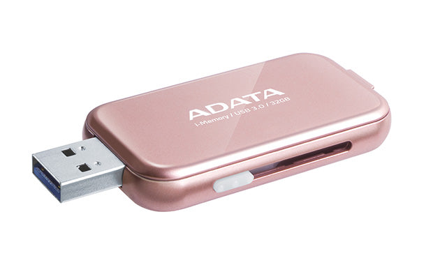 ADATA 64GB i Memory LIGHTNING OTG FLASH DRIVE Rose Gold - AUE710-64G-CRG
