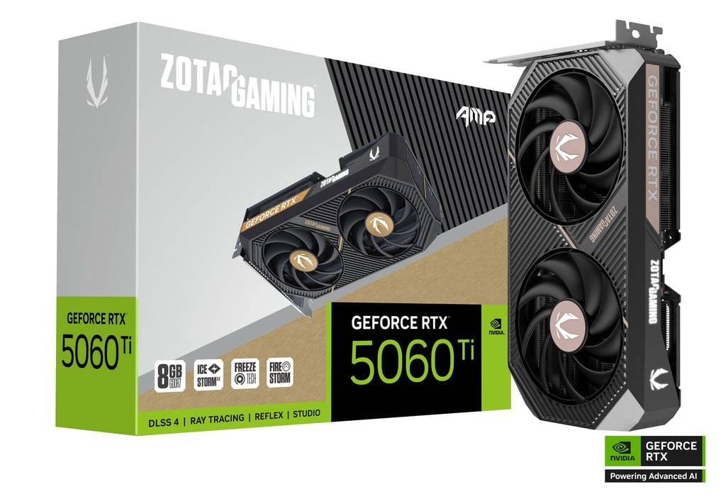 8GB ZOTAC RTX 5060Ti AMP GPU