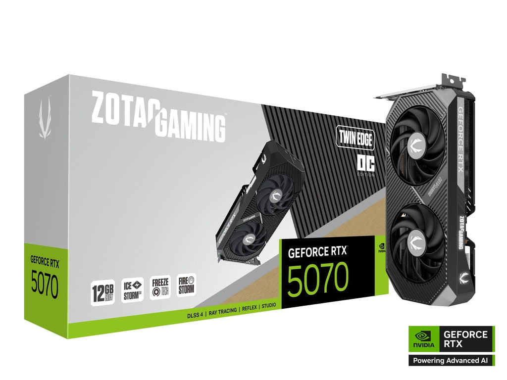 12GB ZOTAC RTX 5070 TWIN EDGE OC GPU
