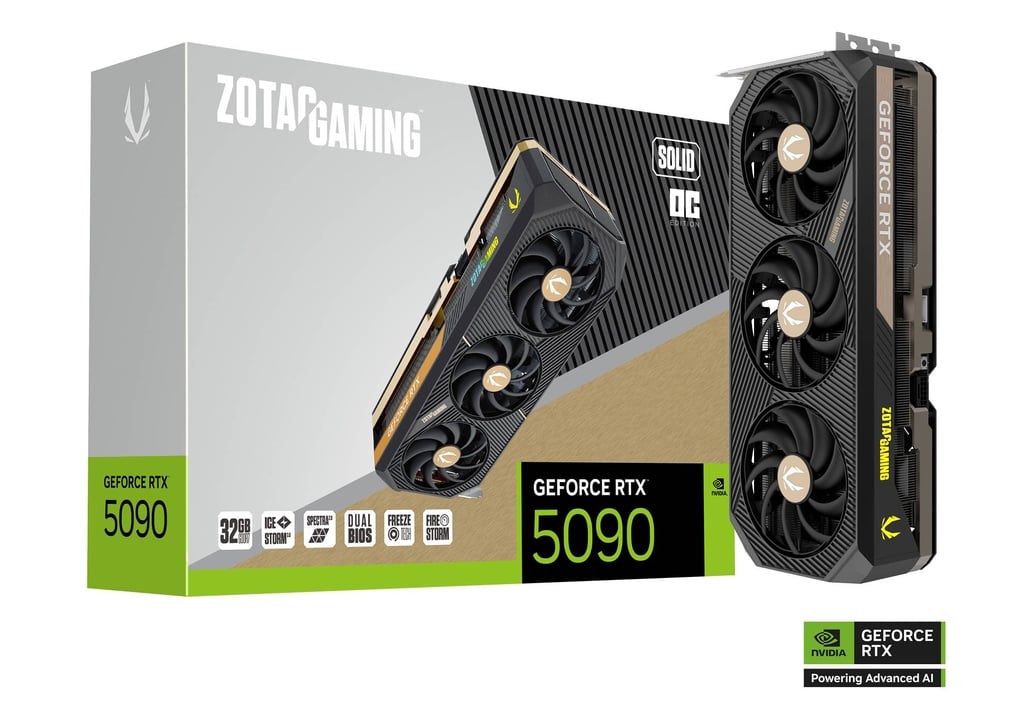 32GB ZOTAC RTX 5090 SOLID OC GPU