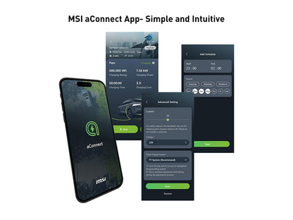 MSI Eco Premium Max (OCPP) 22kW (Grey) EV Charger