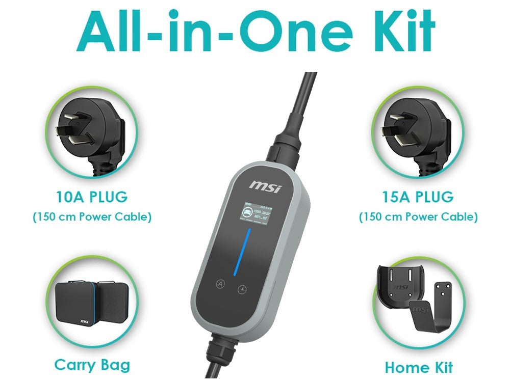 MSI EZgo Portable EV Charger V2 (Titan Grey)