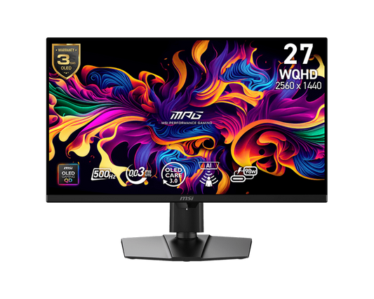27" MSI MPG 271QR QD-OLED X50 (WQHD) GAMING MONITOR