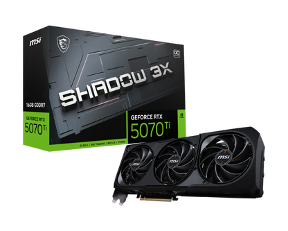 16GB MSI RTX 5070Ti GAMING SHADOW 3X OC GPU