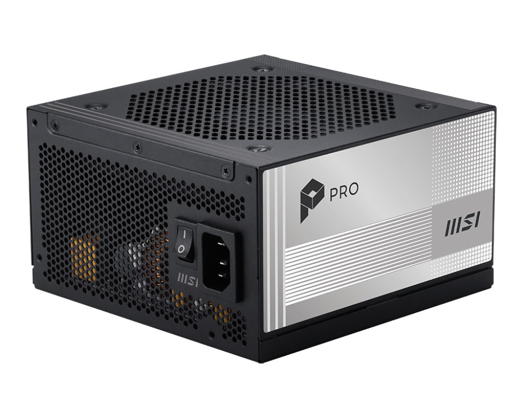 850W MSI PRO A850PL PCIE5 POWER SUPPLY