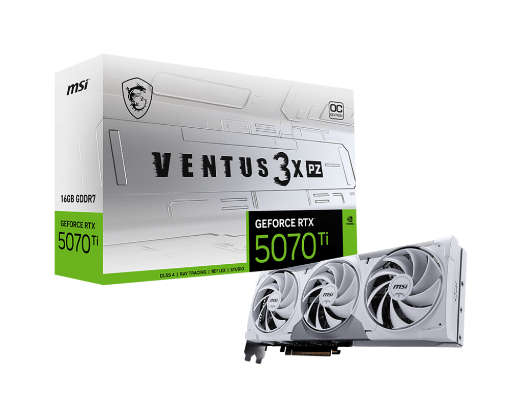 16GB MSI RTX 5070Ti VENTUS 3X PZ OC GPU