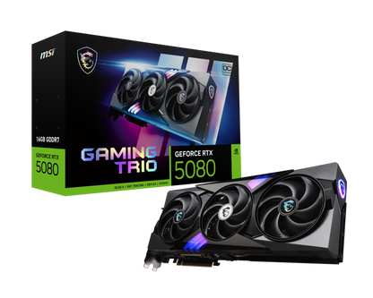 16GB MSI RTX 5080 GAMING TRIO OC GPU