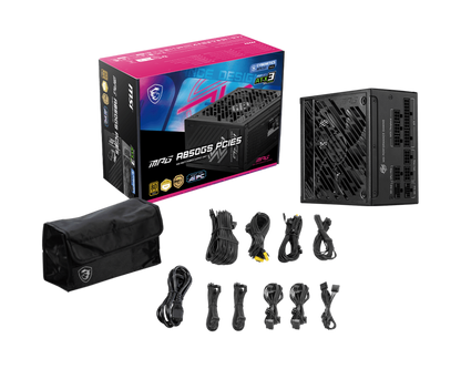 850W MSI MPG A850GS PCIE5 POWER SUPPLY