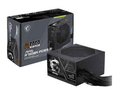 750W MSI MAG A750BN PCIE5 III POWER SUPPLY