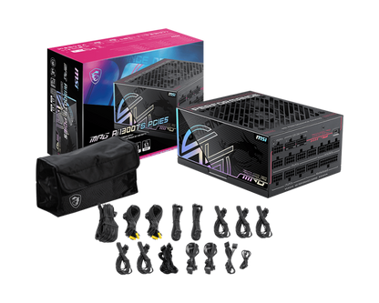 1300W MSI MPG Ai1300TS PCIE5 POWER SUPPLY