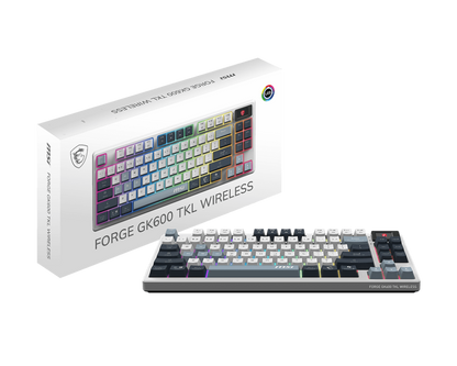 MSI FORGE GK600 TKL WIRELESS SKY KEYBOARD