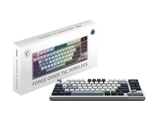 MSI FORGE GK600 TKL WIRELESS SKY KEYBOARD