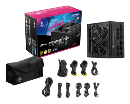 1250W MSI MPG A1250GS PCIE5 POWER SUPPLY